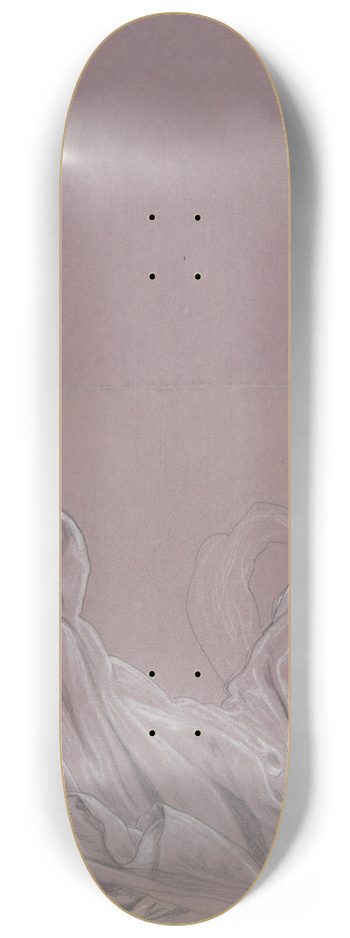 Elihu Vedder - Drapery Study 8.25 inch art skate deck