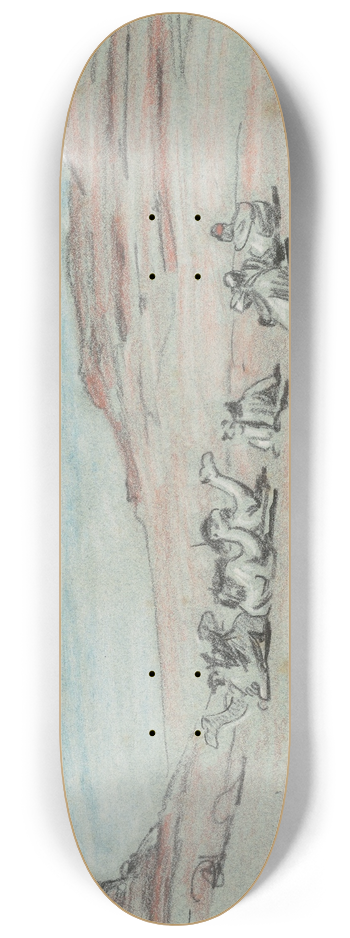Elihu Vedder - Nile Journey,No. 20 8.25 inch art skate deck