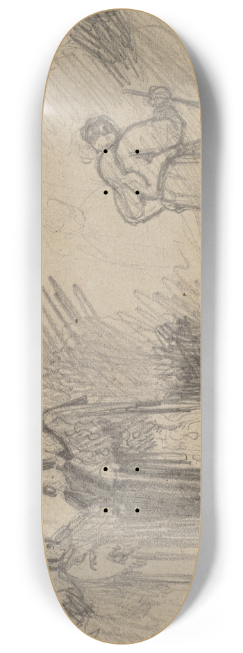 Elihu Vedder - Son and the Donkey 8.25 inch art skate deck