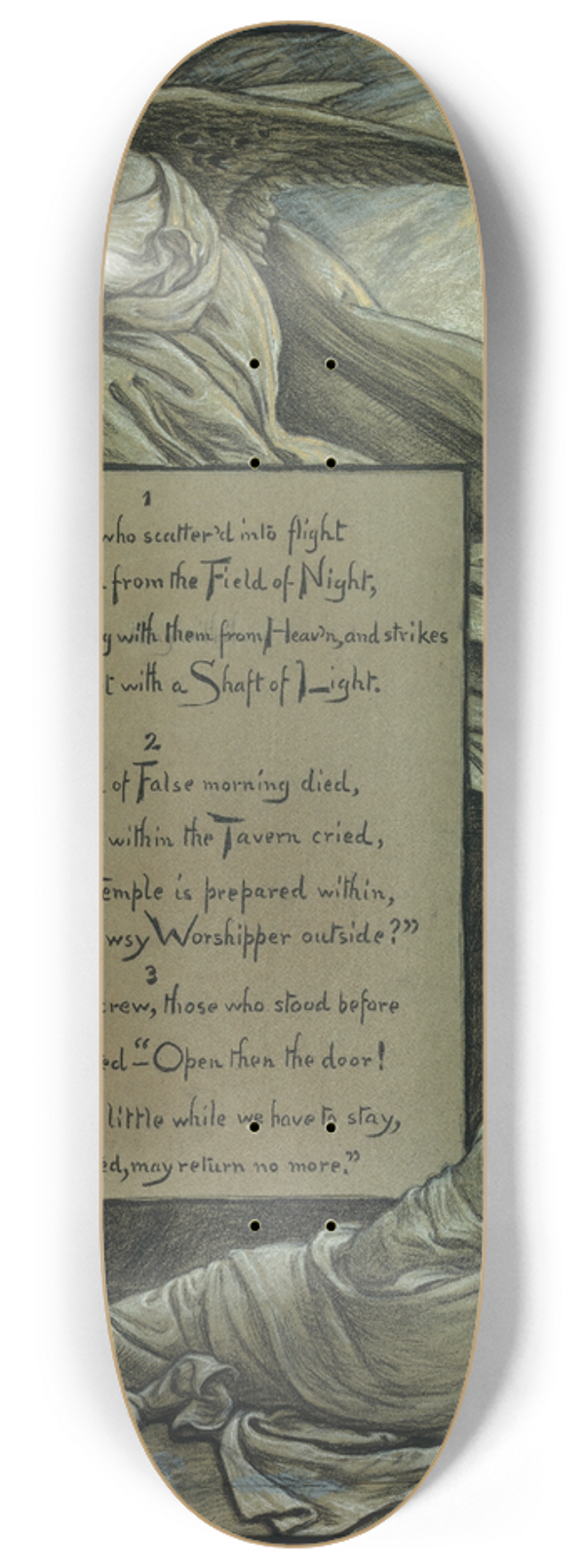 Elihu Vedder - The Awakening 8.25 inch art skate deck