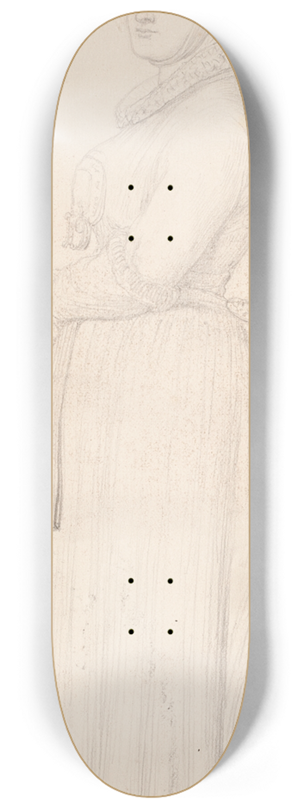 Elisabeth Jerichau Baumann - Amagerpige 8.25 inch art skate deck