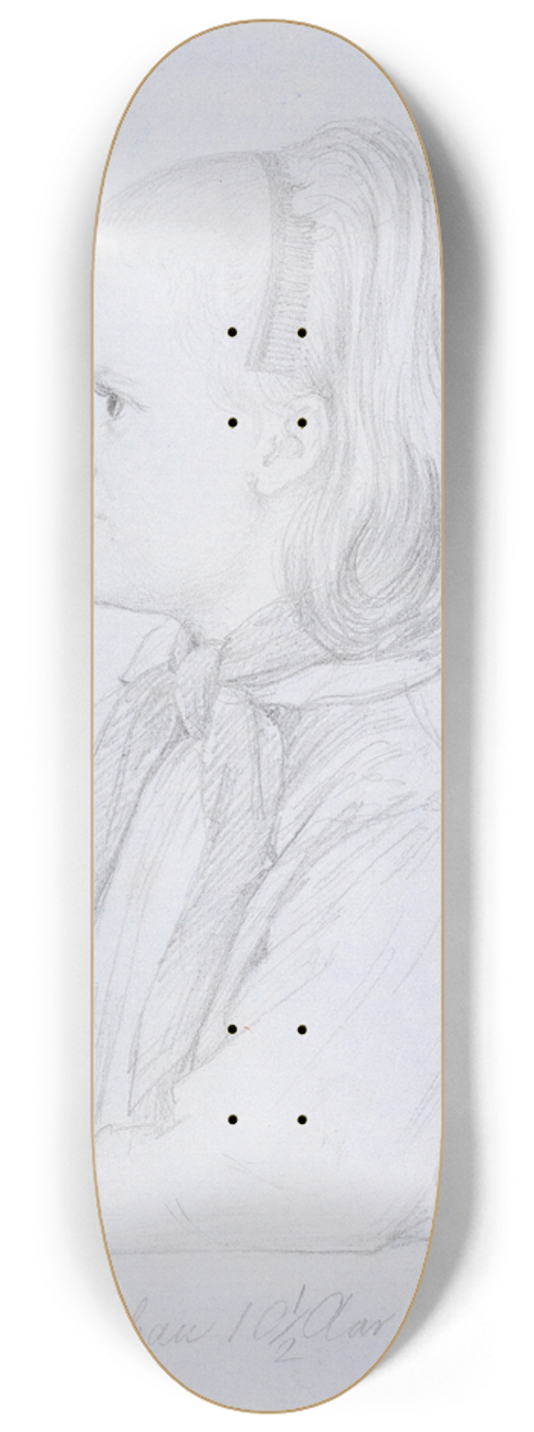 Elisabeth Jerichau Baumann - Marie Jerichau 10 r gammel 8.25 inch art skate deck