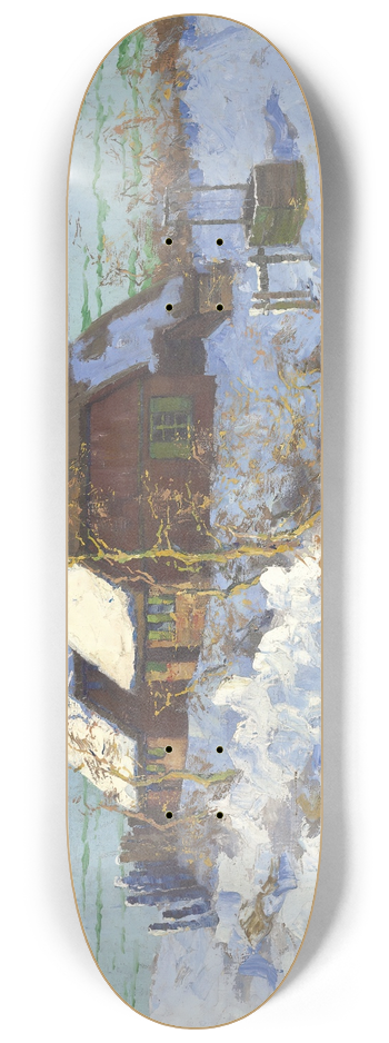 Elisabeth von Eicken - Winter Landscape 8.25 inch art skate deck