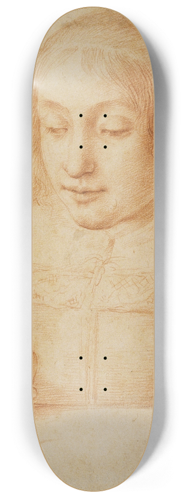 Elisabetta Sirani - Young Woman Writing or Drawing 8.25 inch art skate deck