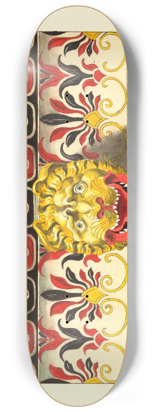Elizabeth A. Nedwill - Greek Ornament II 8.25 inch art skate deck