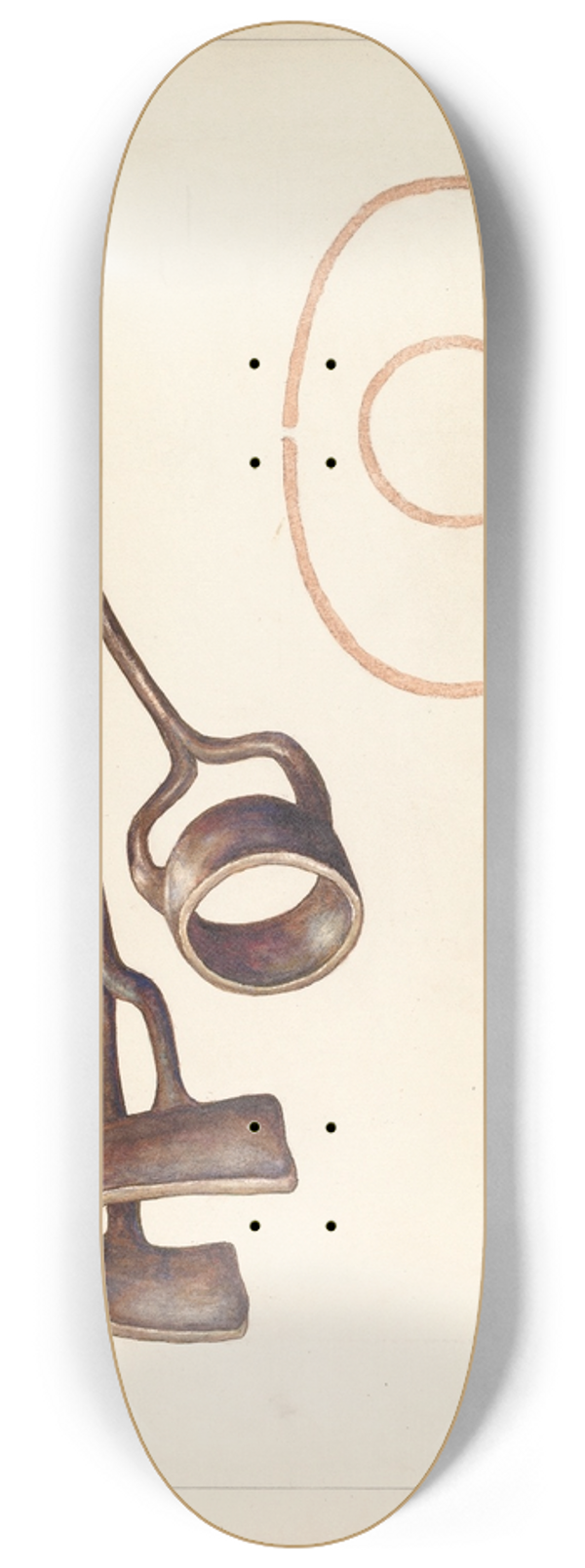 Elizabeth Johnson - Branding Iron 8.25 inch art skate deck