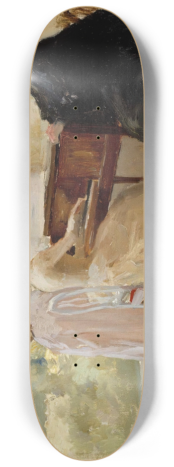 Albert Edelfelt - In The Drawing Room At Haikko, Study 8.25 inch art skate deck