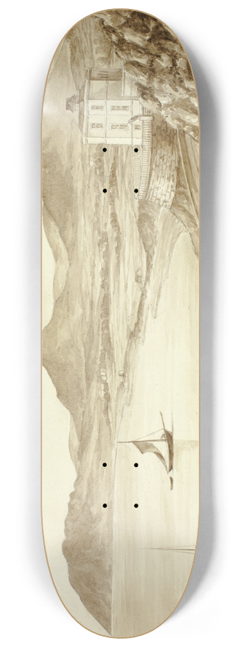 Elizabeth Murray - Val of Shanganagh, Dn Laoghaire, with Boats 8.25 inch art skate deck