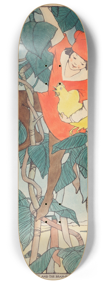 Elizabeth Tyler Wolcott - Jack And The Bean-Stalk 8.25 inch art skate deck