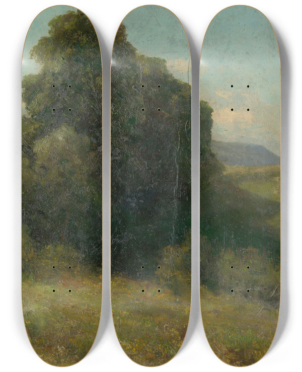Triptych art skateboard deck of Udovt Ordk Ari Valley by udovt ordk (1865-1937)