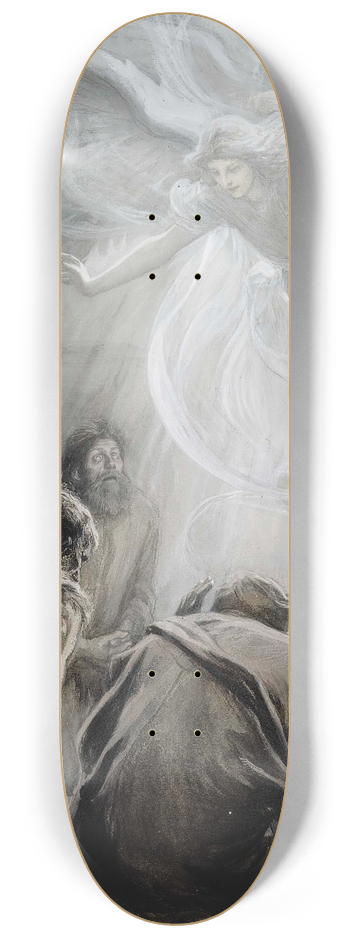 Albert Edelfelt - Revelation Of Angels To Shepherds 8.25 inch art skate deck