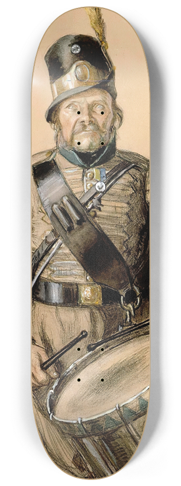 Albert Edelfelt - Rumpali Nord, Vnrikki Stoolin tarinain kuvitusta 8.25 inch art skate deck