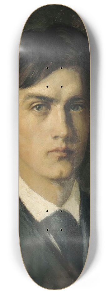 Albert Edelfelt - Self-Portrait 8.25 inch art skate deck