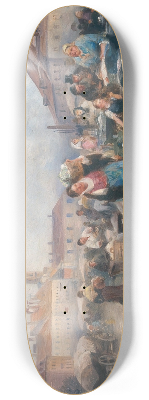 Emil Barbarini - A Market on Freyung 8.25 inch art skate deck