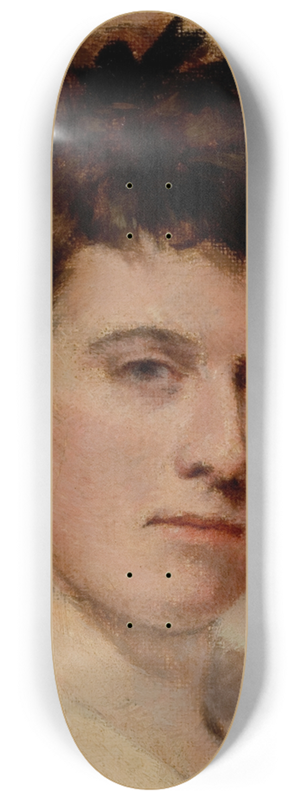 Emil Carlsen - Portrait of a Young Woman 8.25 inch art skate deck