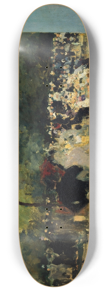 Emile Antoine Guillier - Le Guignol du jardin des Tuileries 8.25 inch art skate deck