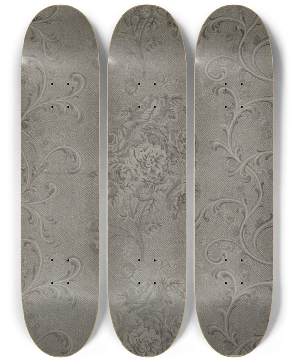 Triptych art skateboard deck of George Loughridge Printed Cotton by George Loughridge (20-)