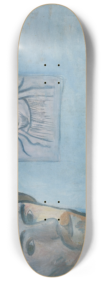 Emile Bernard - Self-portrait with portrait of Gauguin 8.25 inch art skate deck