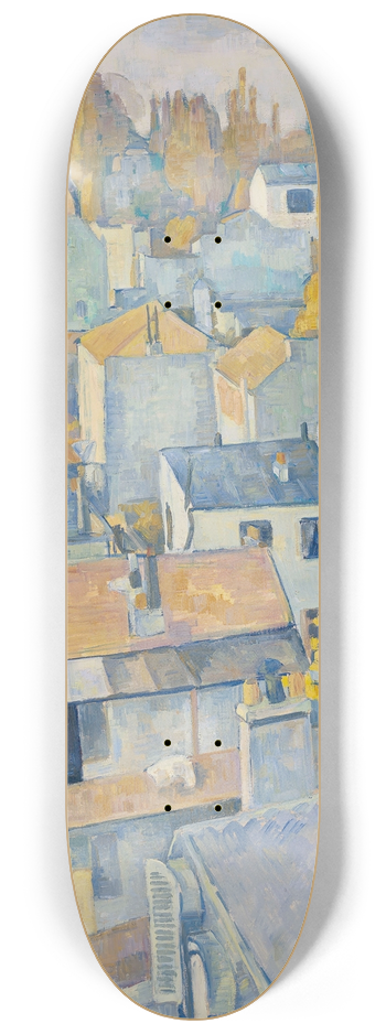 Emile Bernard - Vue des toits 8.25 inch art skate deck