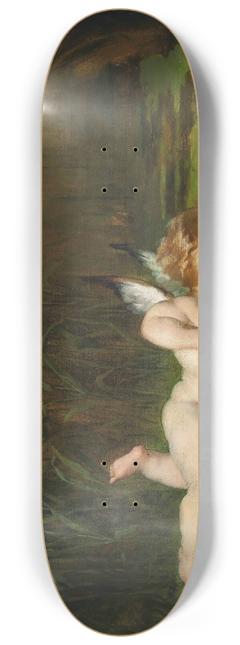 Emile Meyer - Cupid and his own reflection 8.25 inch art skate deck