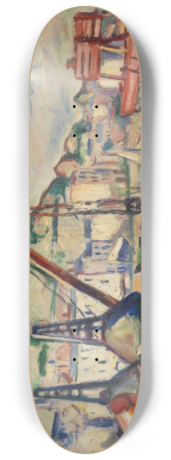 Emile Othon Friesz - The Harbour in Honfleur 8.25 inch art skate deck