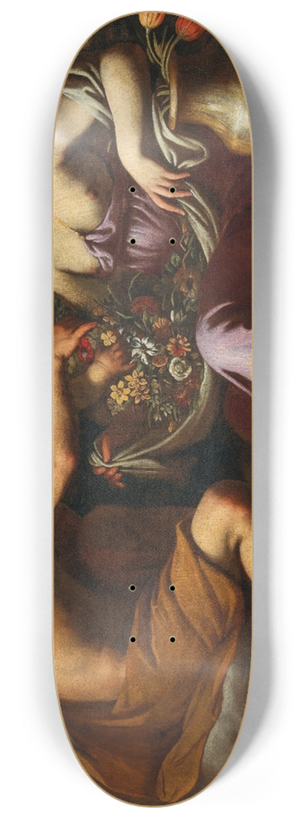 Emilian School - Zephyr and Flora 8.25 inch art skate deck