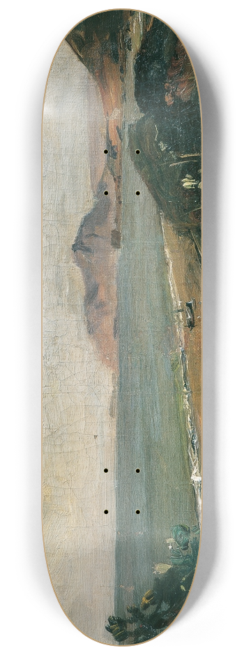 Emil Jakob Schindler - Das Ionische Meer bei Korfu 8.25 inch art skate deck