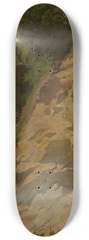 Emil Lugo - Waldweg mit Felshang 8.25 inch art skate deck