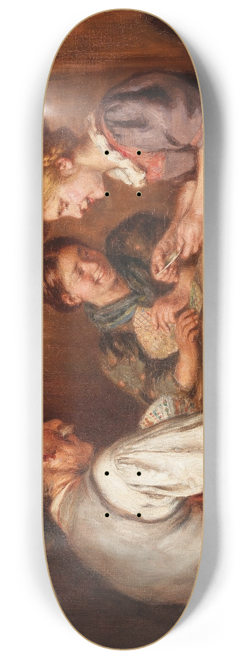 Emma Mller von Seehof - Kartenspielerinnen 8.25 inch art skate deck