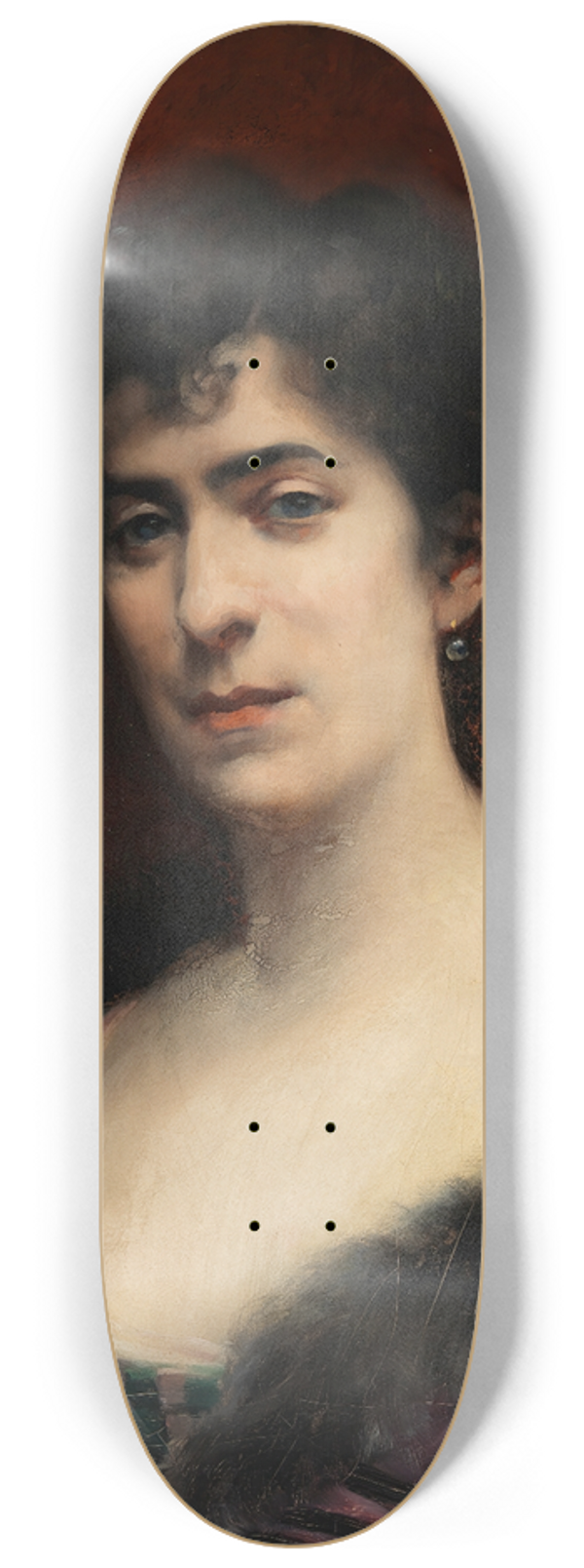 Emmanuel De Dieudonn - Portrait Of Baroness Delort De Glon 8.25 inch art skate deck