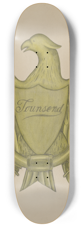 E.N. Dunne - Door Knocker 8.25 inch art skate deck