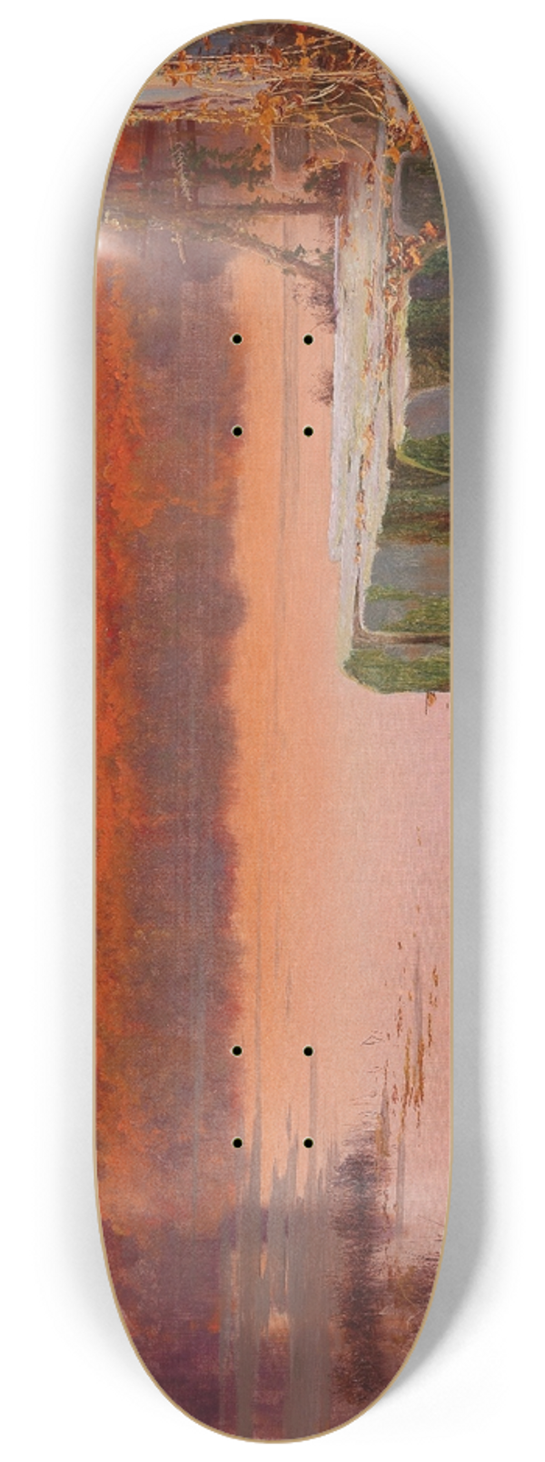 Enric Serra Auqu - Evening Light Over The Pontine Marshes 8.25 inch art skate deck