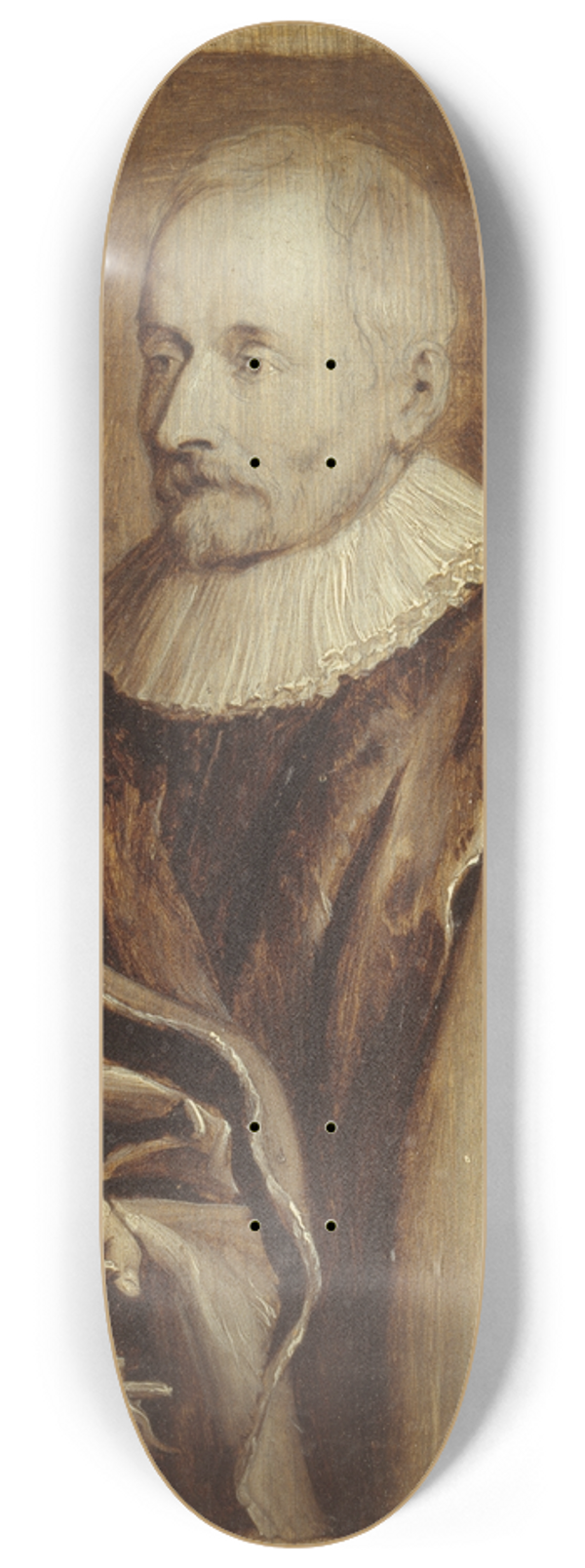 Erasmus Quellinus the younger - Portret van Balthasar I Moretus 8.25 inch art skate deck