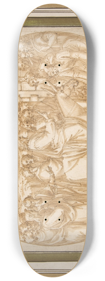 Ercole Setti - The Entrance of Christ into Jerusalem 8.25 inch art skate deck