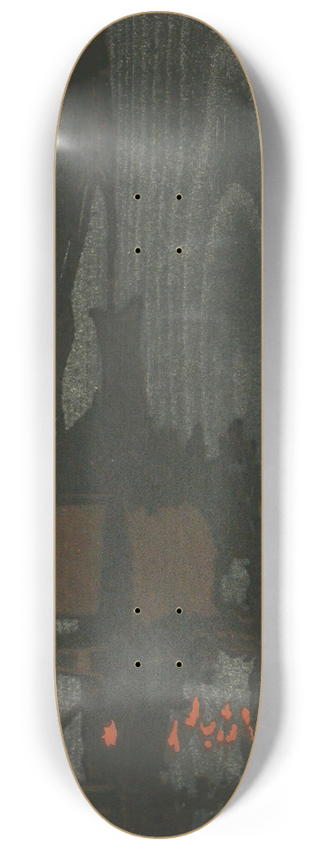 Eric O. W. Ehrstrm - Raft of Logs on a Lake at Night 8.25 inch art skate deck