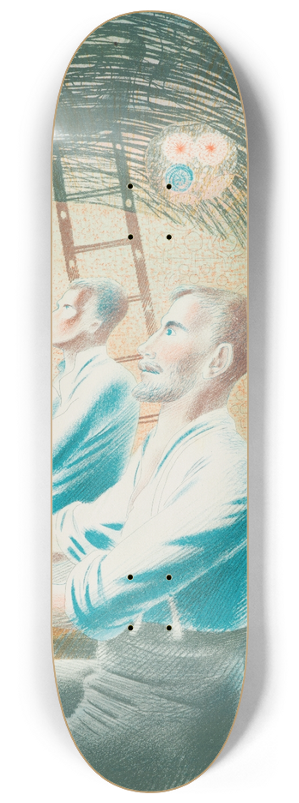 Eric Ravilious - Submarine observation 8.25 inch art skate deck