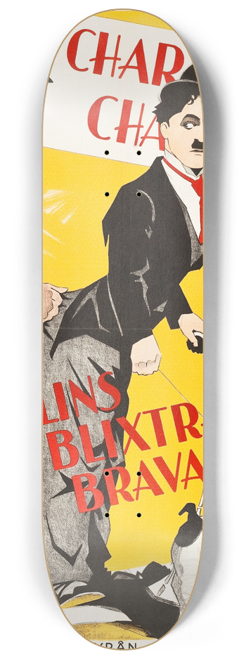 Eric Rohman - Charlie Chaplin Compilation 8.25 inch art skate deck