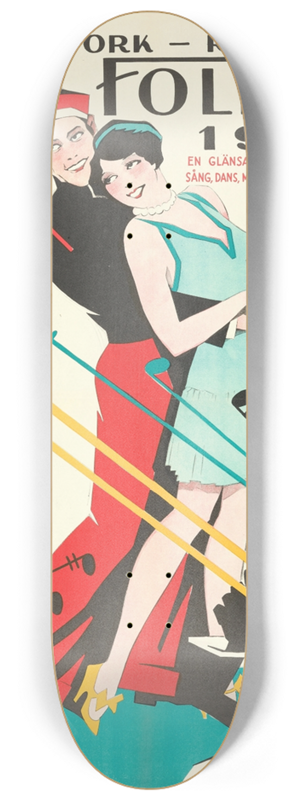 Eric Rohman - Fox Movietone Follies of 1929 8.25 inch art skate deck