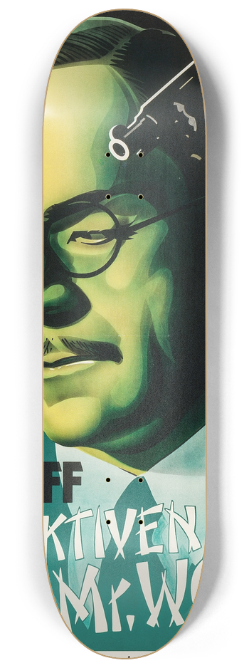 Eric Rohman - Mr. Wong, Detective 8.25 inch art skate deck