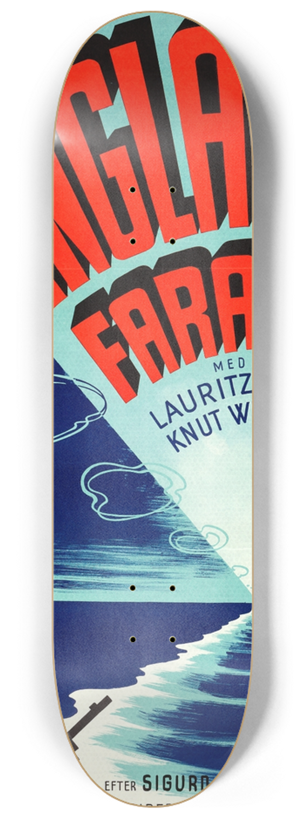 Eric Rohman - We Leave for England 8.25 inch art skate deck