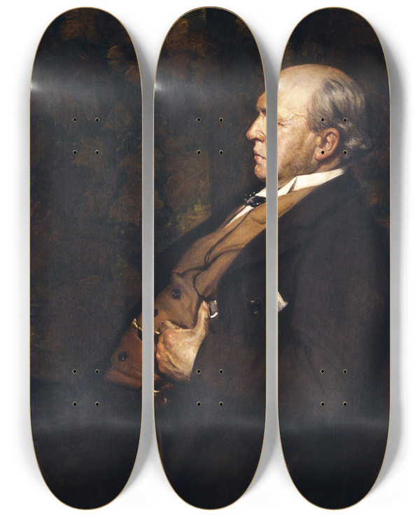 Triptych art skateboard deck of Jacquesmile Blanche Henry James_1 by Jacques-mile Blanche (1861-1942)