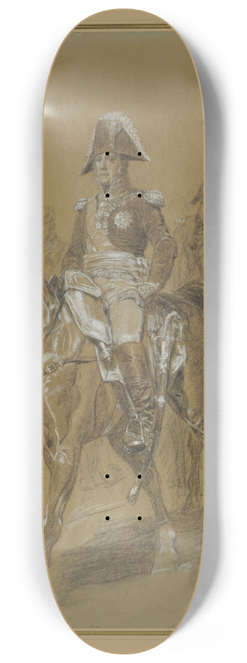 Ernest Meissonier - Portrait du Marechal Ney Duc, dElchingen 8.25 inch art skate deck