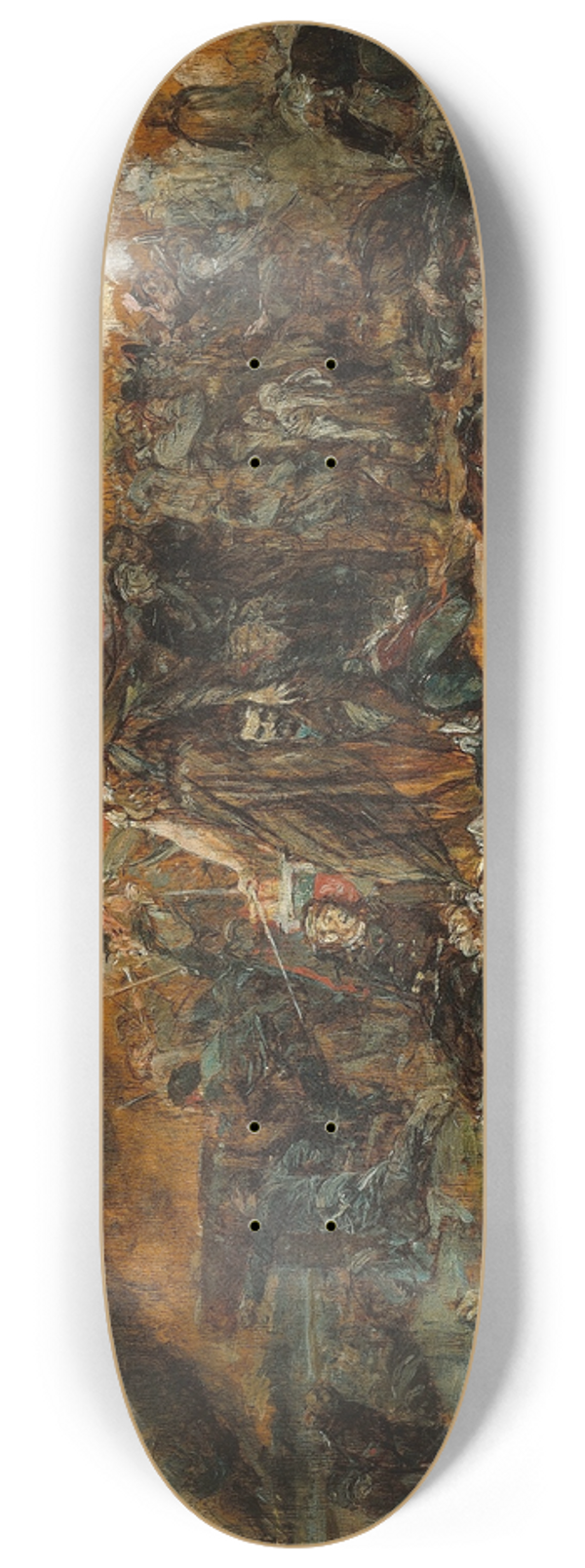 Ernest Meissonier - The Defense of Paris 8.25 inch art skate deck