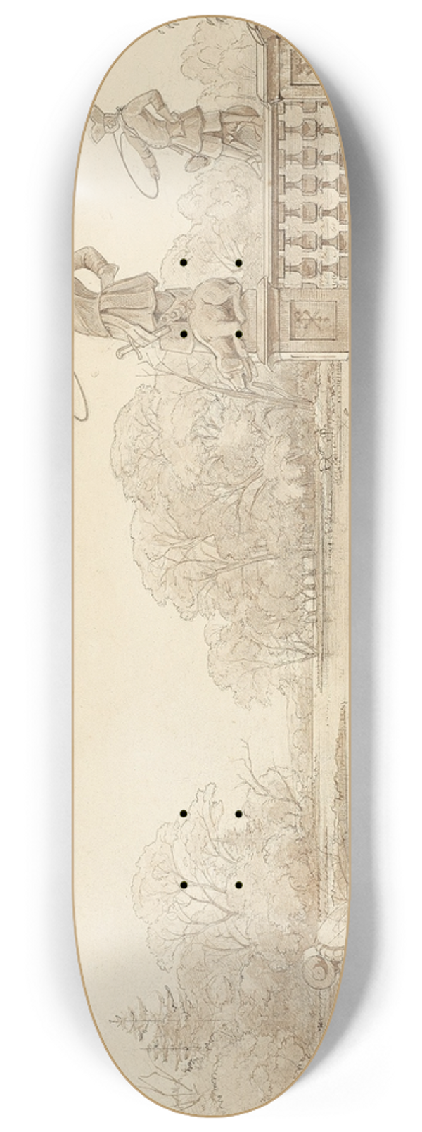 Ernst Ferdinand Oehme - Triumph of nature 8.25 inch art skate deck