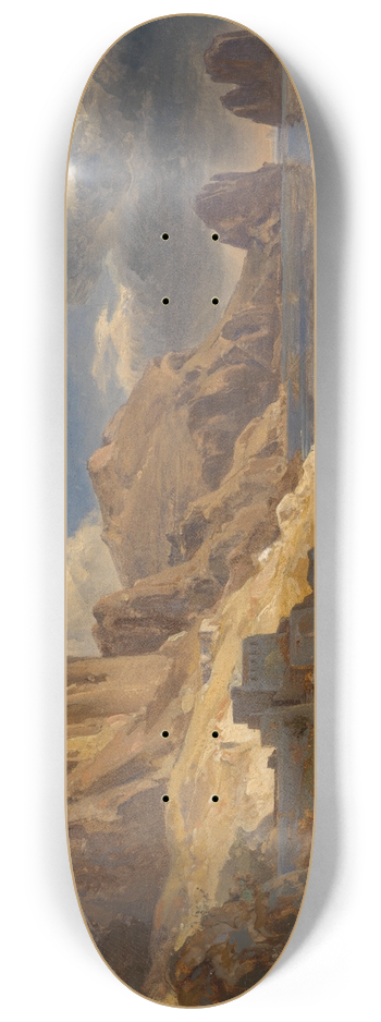 Ernst Fries - Kste bei Capri mit Blick auf die Faraglioni 8.25 inch art skate deck
