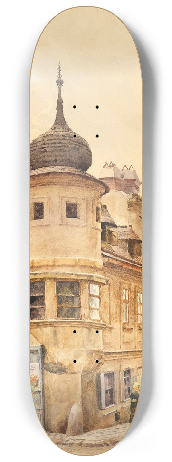 Ernst Graner - Fasszieherhaus on Spittelberg 8.25 inch art skate deck