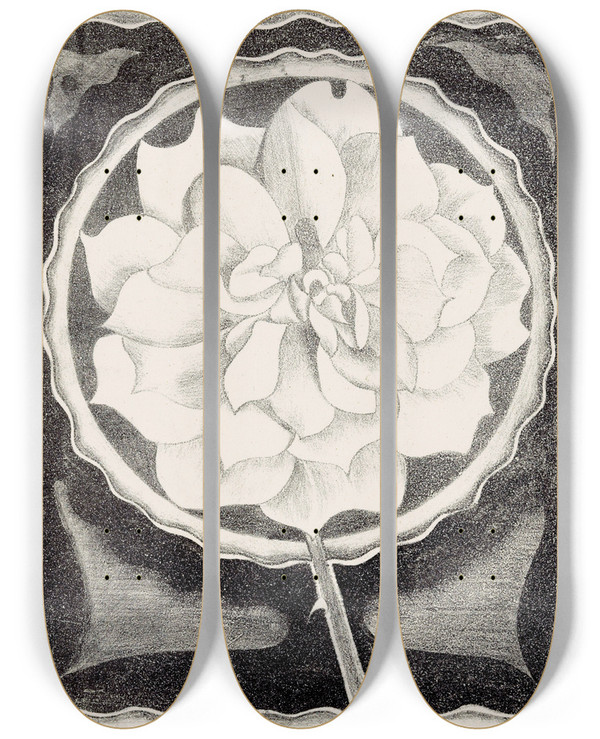 Triptych art skateboard deck of Samuel Jessurun De Mesquita Roos by Samuel Jessurun De Mesquita (1868-1944)