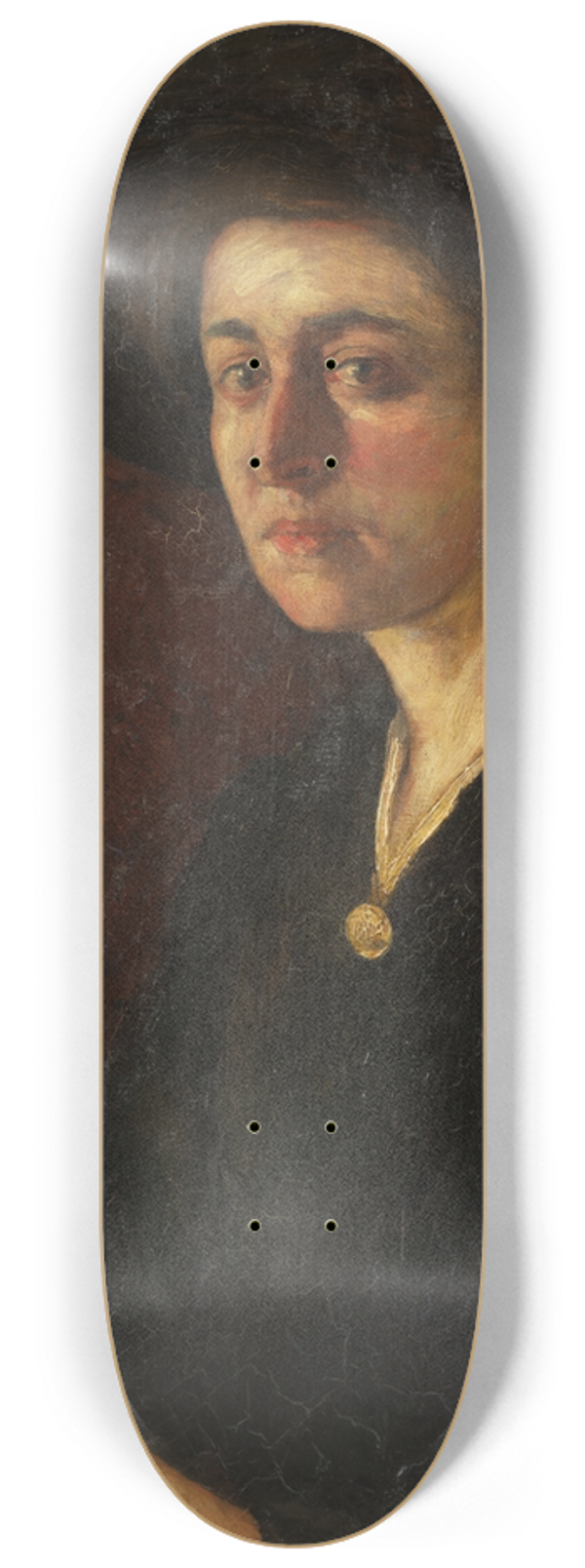 Ernst Josephson - Portrait of Mlle Genet 8.25 inch art skate deck