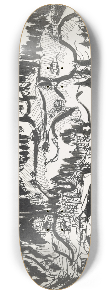 Ernst Ludwig Kirchner - Frauenkirch 8.25 inch art skate deck