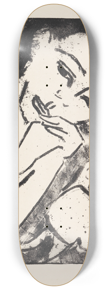 Ernst Ludwig Kirchner - Frnzikopf mit Puppe 8.25 inch art skate deck
